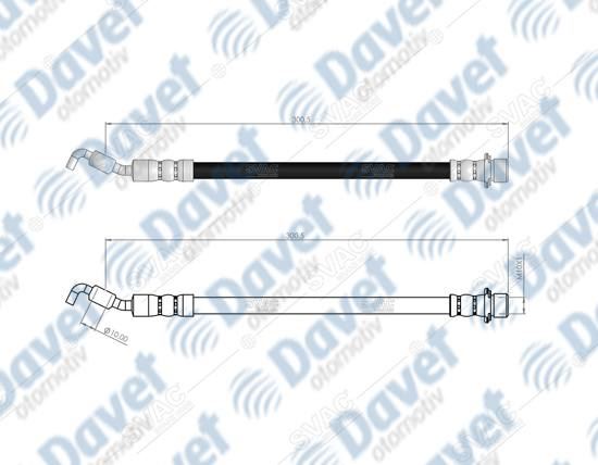 SVAC 760180 Arka Sag Fren Hortumu Rav4 Iii 07-13 Rav4 Iv 2.0/2.2/2.5 Hybrid 13->  ####